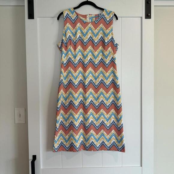 J. MCLAUGHLIN Multicolored Shift Dress Size‎ Large - Picture 1 of 7